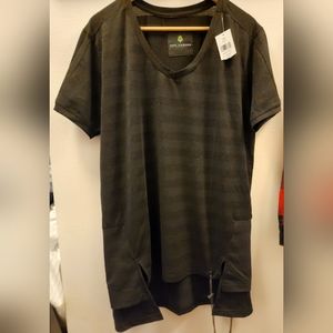 Streetwear × Vintage Black T-Shirt with chain detail XL